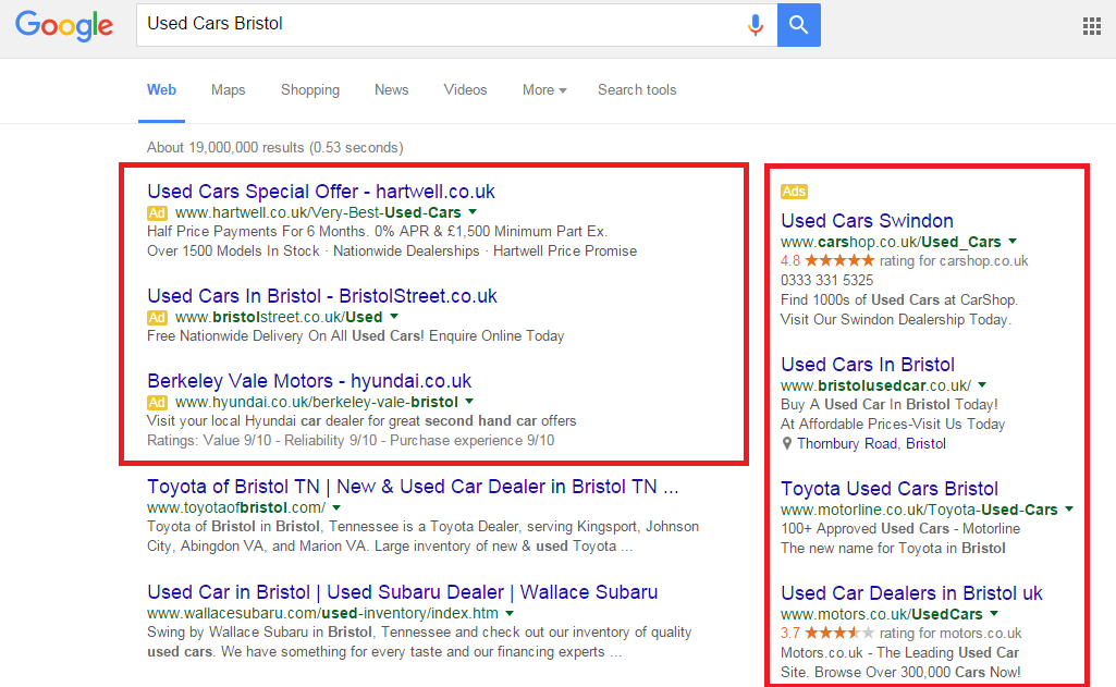 Paid Search Example